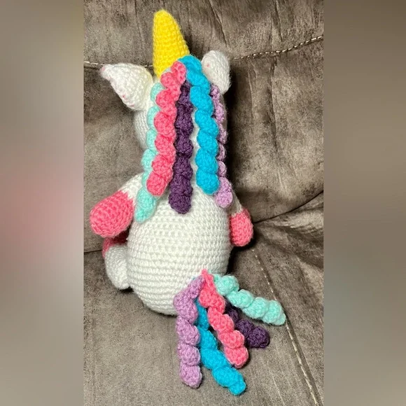 Crochet Unicorn Plush Toy “it’s so fluffy” unicorn lover - Picture 3 of 6